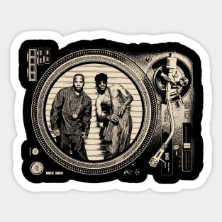 Vinyl Record Outkast Rap Sticker